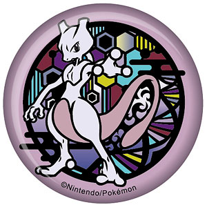ポケットモンスター 切り絵シリーズ 和紙缶バッジ ミュウツーA