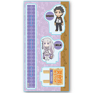 アクリルフィギュア 異世界かるてっと スバル＆エミリア