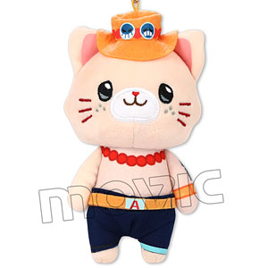 ONE PIECE アイマスク付きぬいぐるみキーホルダー withCAT