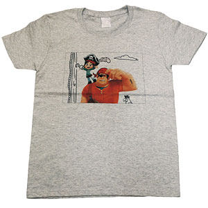 シュガー・ラッシュ オンライン/ ヴァネロペ＆ラルフ パイレーツ Tシャツ グレー レディース サイズM