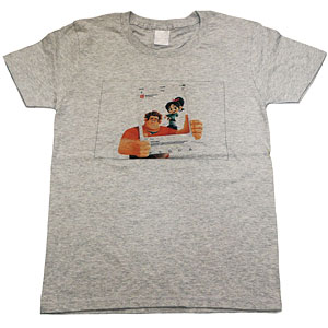 シュガー・ラッシュ オンライン/ ヴァネロペ＆ラルフ フォトジェニック Tシャツ グレー レディース サイズM