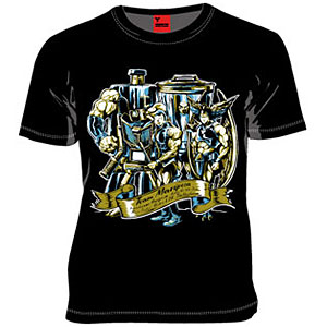 MARS16×キン肉マン 飛翔チーム Tシャツ ブラック L[マーズ