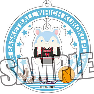 黒子のバスケ チャーム付きアクリルキーホルダー「黒子テツヤ」もちもちハムスターコレクションVer.