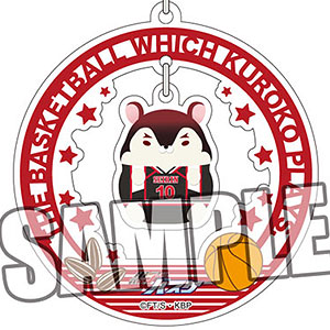 黒子のバスケ チャーム付きアクリルキーホルダー「火神大我」もちもちハムスターコレクションVer.