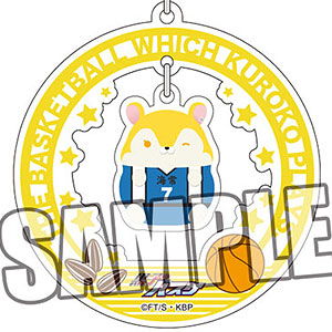 黒子のバスケ チャーム付きアクリルキーホルダー「黄瀬涼太」もちもちハムスターコレクションVer.