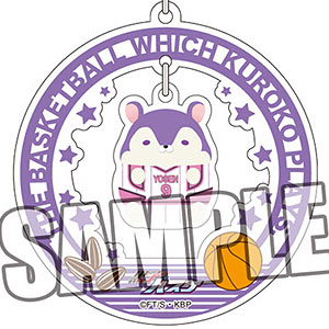 黒子のバスケ チャーム付きアクリルキーホルダー「紫原敦」もちもちハムスターコレクションVer.