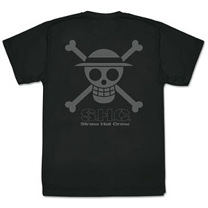 ワンピース 麦わらの一味 ドライTシャツVer.2.0/BLACK-L