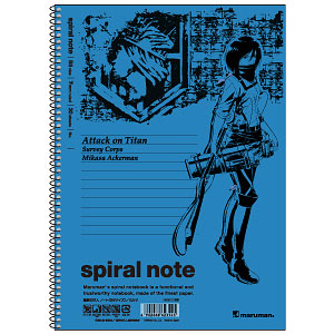 進撃の巨人 ノート(B5サイズ) ミカサ