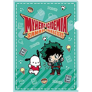 僕のヒーローアカデミア×サンリオ クリアファイル 緑谷出久・ポチャッコ