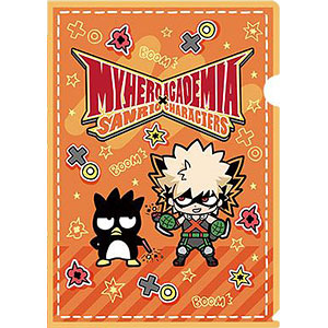 僕のヒーローアカデミア×サンリオ クリアファイル 爆豪勝己・バッドばつ丸