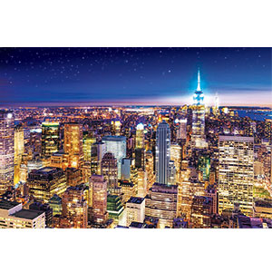 ジグソーパズル 世界風景 ニューヨークの夜景-アメリカ 1000
