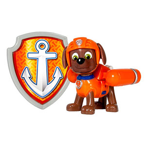 パウ・パトロール ワンアクションフィギュア(バッジ付き) ズーマ