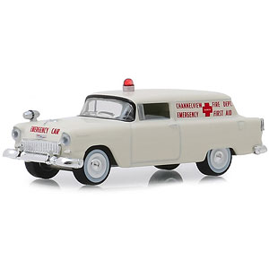 1/64 1955 Chevrolet Sedan Delivery - Channelview， Texas Fire Department Volunteer Emergency Car