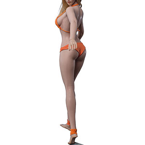 SUPER - 1/6 スーパーフレキシブル 女性シームレスボディ ペール ミドルバスト モデル体型 S32A ドール用素体(PHMB2019-S32A) TBリーグ スーパーフレキシブル 女性シームレスボディ ステンレス