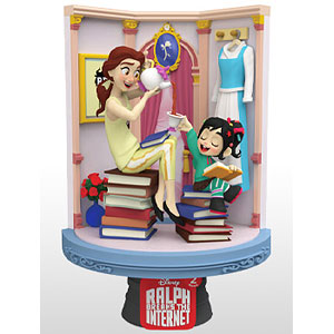 ★シュガー・ラッシュ：オンライン ヴァネロペ＆ジャスミン フィギュア BANPRESTO Disney Characters Q posket Vanellope 通常カラー