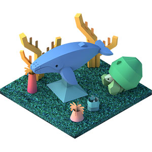 HALFTOYS Dream Ocean Series HO004 HUMPBACK WHALE (ハーフトイズ ドリームオーシャンシリーズ ザトウクジラ)