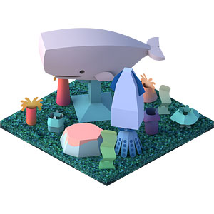 HALFTOYS Dream Ocean Series HO005 SPERM WHALE (ハーフトイズ ドリームオーシャンシリーズ マッコウクジラ)