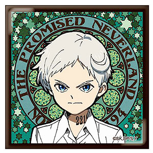 約束のネバーランド レイ アールヌーボーシリーズ スクエア缶バッジ 約束のネバーランド アールヌーボーシリーズ スクエア缶バッジ