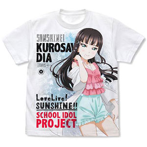 COSPA - ラブライブ!サンシャイン!! 小原鞠莉 フルグラフィックTシャツ パジャマ S 小原鞠莉フルグラフィックTシャツ [ラブライブ！サンシャイン