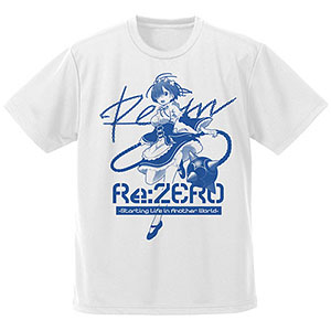 Re：ゼロから始める異世界生活 レムとモーニングスター ドライTシャツ/WHITE-L