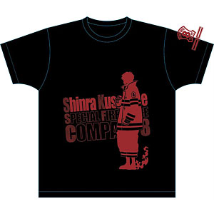 炎炎ノ消防隊 シルエットTシャツ シンラ L