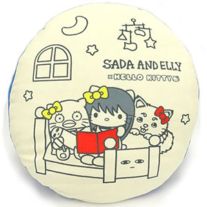 銀魂×Sanrio characters YOROZUYA×TS おやすみ柄ラウンドクッション