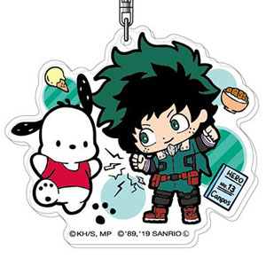 アクリルキーホルダー 僕のヒーローアカデミア×サンリオキャラクターズ01 緑谷出久×ポチャッコAK