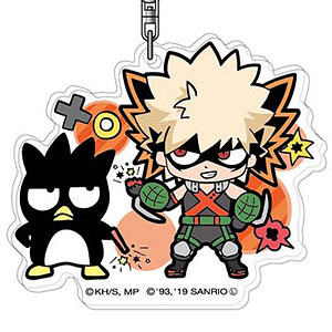 アクリルキーホルダー 僕のヒーローアカデミア×サンリオキャラクターズ02 爆豪勝己×バッドばつ丸AK