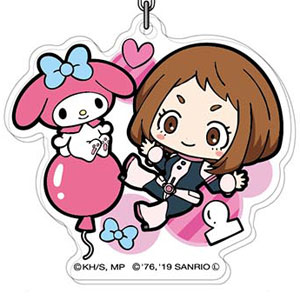 アクリルキーホルダー 僕のヒーローアカデミア×サンリオキャラクターズ03 麗日お茶子×マイメロディAK