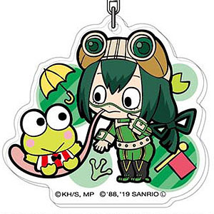 アクリルキーホルダー 僕のヒーローアカデミア×サンリオキャラクターズ06 蛙吹梅雨×けろけろけろっぴAK