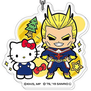 アクリルキーホルダー 僕のヒーローアカデミア×サンリオキャラクターズ08 オールマイト×ハローキティAK