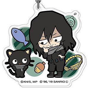 アクリルキーホルダー 僕のヒーローアカデミア×サンリオキャラクターズ09 イレイザーヘッド×チョコキャットAK