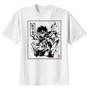 僕のヒーローアカデミア 水墨画Tシャツ レディース・緑谷出久