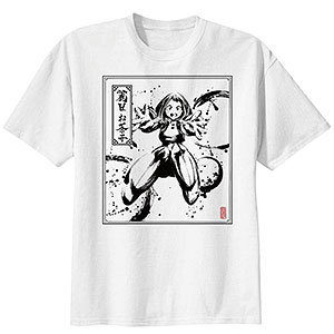 僕のヒーローアカデミア 水墨画Tシャツ レディース・麗日お茶子