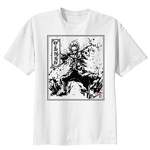 僕のヒーローアカデミア 水墨画Tシャツ レディース・切島鋭児郎