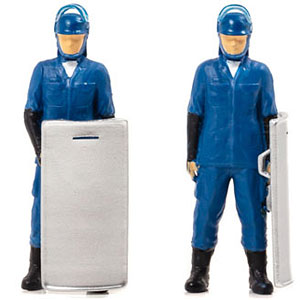 1/43 フィギュア 警察官 警備部機動隊出動服 [旧] (2type set)