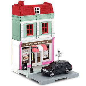 1/64 ダイキャストミニカー ジオラマストリート お土産屋(街角