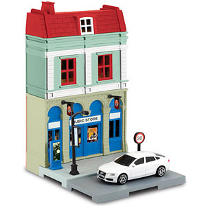 Diorama 1/64 Model City Japanese Shop Street View Building