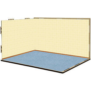 ジオラマルームMセット003「洋室-A03」(シール貼付け済)