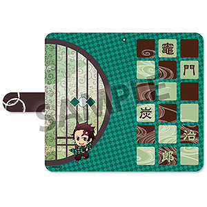 鬼滅の刃 手帳型スマートフォンケース 竈門炭治郎 Lサイズ