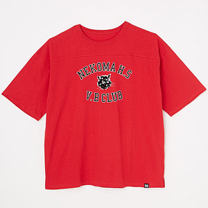 【特典】ハイキュー！！ スクールTシャツ NEKOMA RED Unisex M