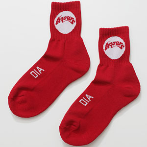 ラブライブ！サンシャイン！！ Aqours メンバーソックス RED Unisex FREE