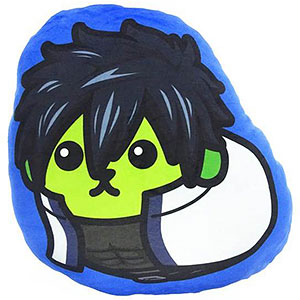 豆しば×フェアリーテイル ダイカットクッション グレイ