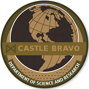 ゴジラ キング・オブ・モンスターズ MONARCH CASTLE BRAVOワッペン(着脱式)