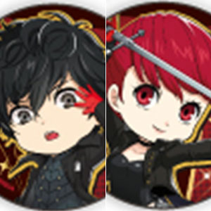 ペルソナ5 ザ・ロイヤル グラフアート 缶バッジ 全10種☆コンプ 25th 予約】IdentityV 第五人格×ペルソナ5 ザ・ロイヤル