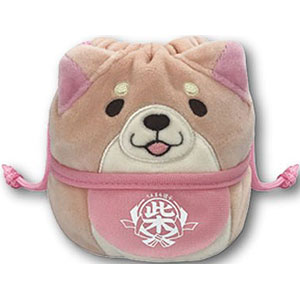 忠犬もちしば もちしば 伸びる巾着 S さくら