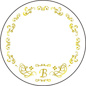 65mm缶デコカバー42/イニシャルB