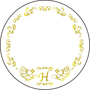 65mm缶デコカバー48/イニシャルH