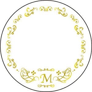 65mm缶デコカバー53/イニシャルM