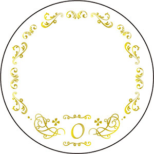 65mm缶デコカバー55/イニシャルO